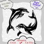 Dolphin SVG, Dolphin DXF, Dolphin jpg, Dolphin silhouette cutting file png cricut