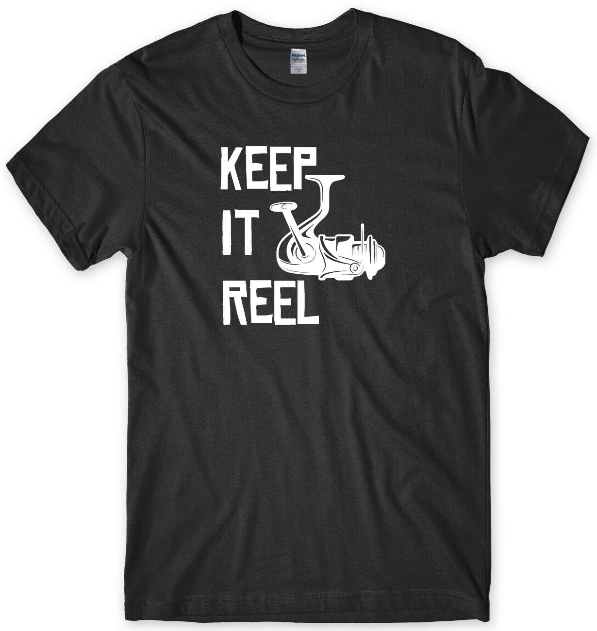 Keep It Reel Mens Funny Unisex T-Shirt Gildan G500
