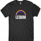 Lesbow Rainbow Mens Funny Unisex T-Shirt Gildan G500