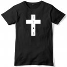 Love Cross Mens Funny Unisex T-Shirt Gildan G500