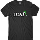 #Elfie Mens Funny Unisex Christmas T-Shirt Gildan G500