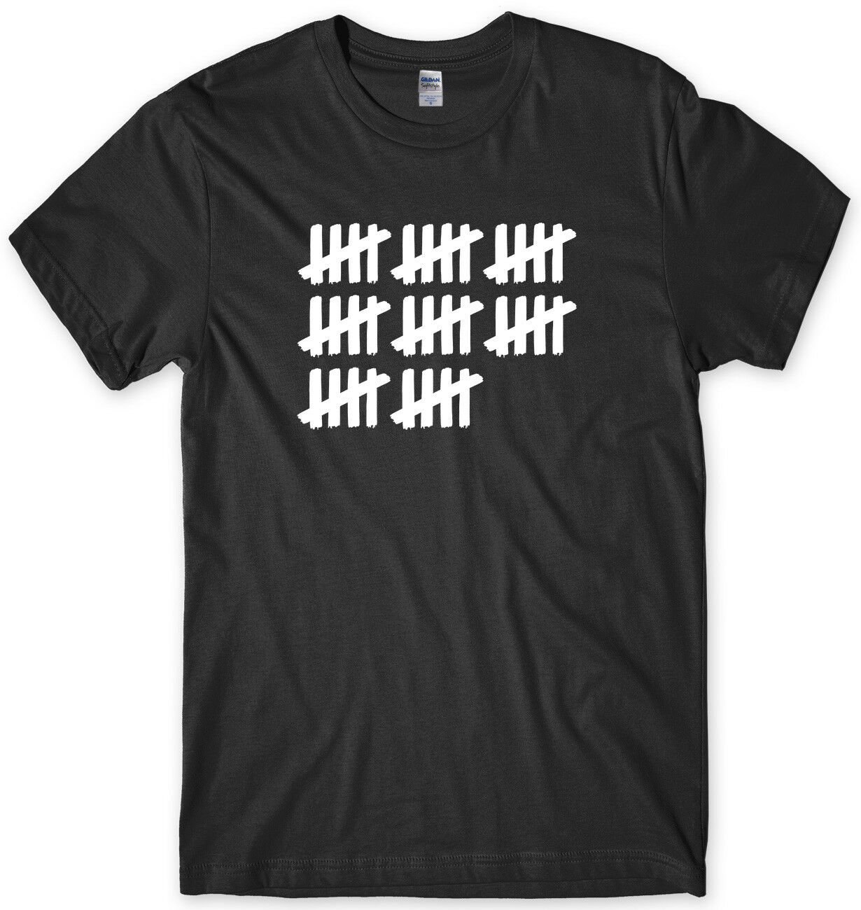 40th Birthday Tally Count Mens Funny Unisex T-Shirt Gildan G500 Tee