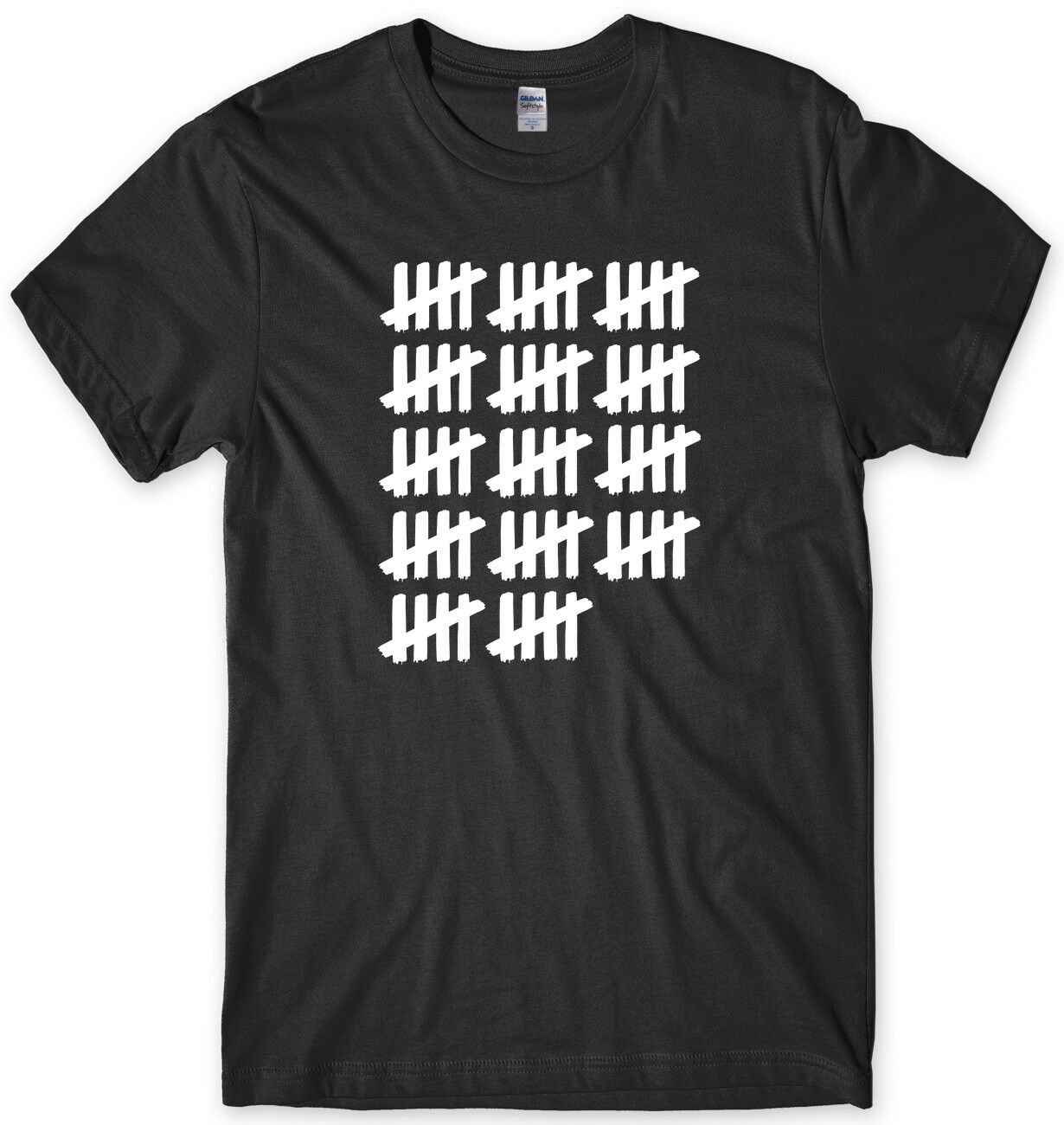 70th Birthday Tally Count Mens Funny Unisex T-Shirt Gildan G500 Tee
