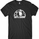 98% Chimp Mens Funny Unisex T-Shirt Gildan G500 Tee