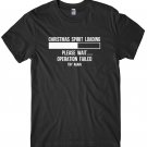 Christmas Spirit Loading Please Wait.... Mens Funny Unisex Christmas T-Shirt Gildan G500 Tee