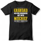 Grandad Helping Grandkids Get Into Mishief Funny Mens T-Shirt Gildan G500 Tee