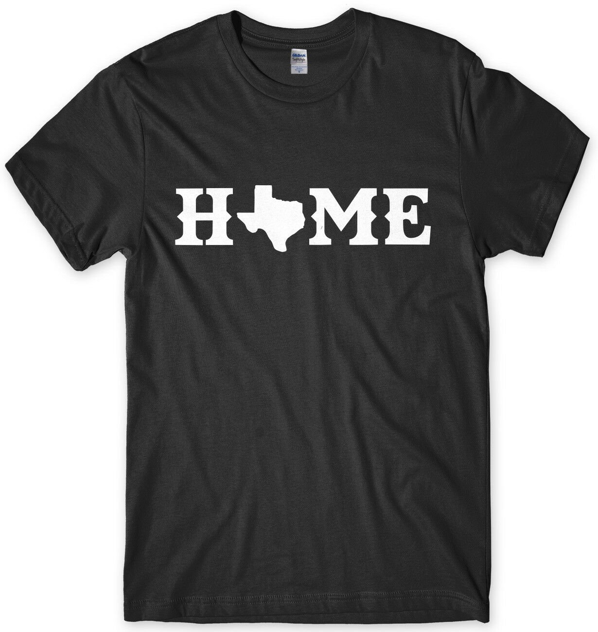 Home Texas County Map Mens Funny Unisex T-Shirt Gildan G500 Tee