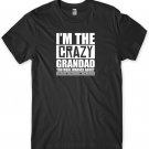 i'm The Crazy Granddad You Were Warned About Mens Funny Unisex T-Shirt Gildan G500 Tee