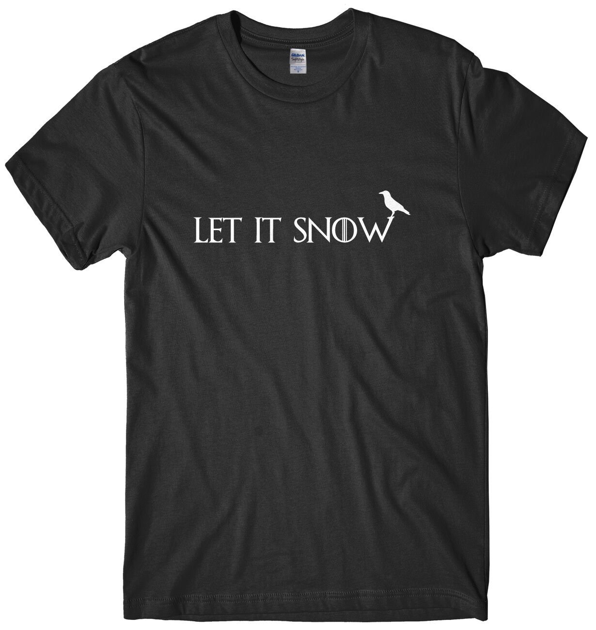 Let It Snow Mens Funny Unisex Christmas T-Shirt Gildan G500 Tee