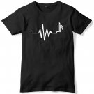 Music Heartbeat Mens Funny Unisex T-Shirt  Gildan G500 Tee