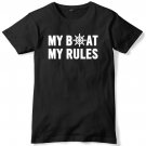 My Boat My Rules Mens Funny Unisex T-Shirt Gildan G500 Tee
