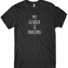 My Gender Is Unicorn Funny Mens Unisex T-Shirt Gildan G500 Tee