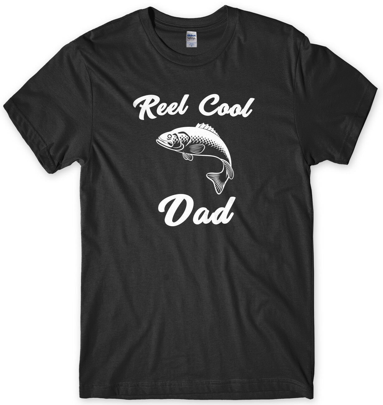 Reel Cool Dad Funny Mens Unisex T-Shirt  Gildan G500 Tee