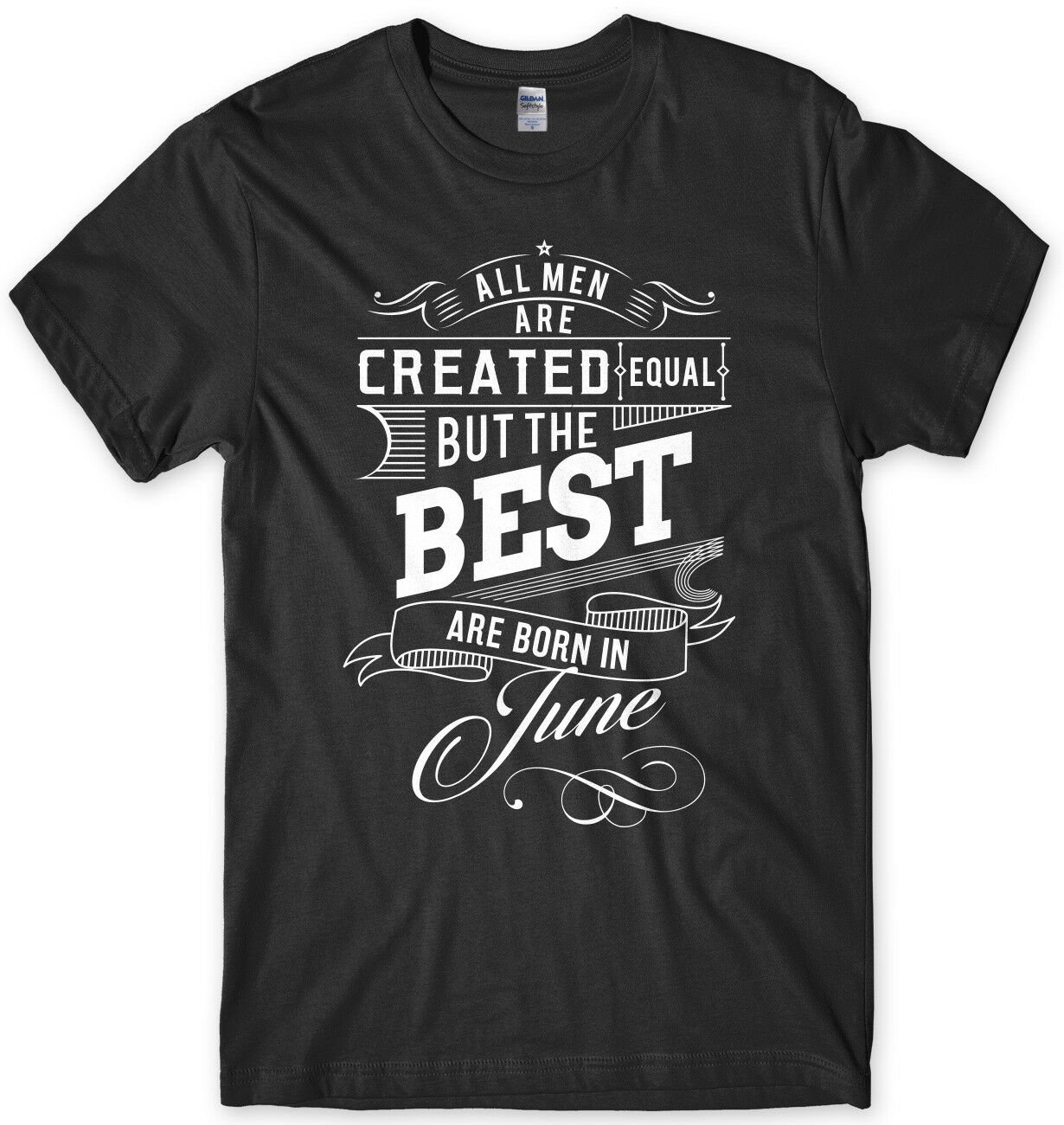 The Best Are Born In June Birthday Funny Mens Unisex T-Shirt  Gildan G500 Tee