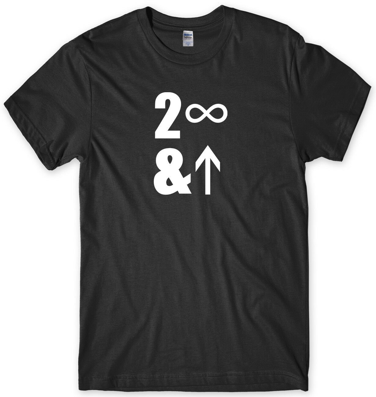 Too Infinity And Beyond Mens Funny Unisex T-Shirt Gildan G500 Tee