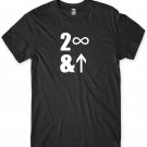 Too Infinity And Beyond Mens Funny Unisex T-Shirt Gildan G500 Tee