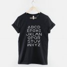 Alphabet T-Shirt  ABC Letters Shirt Gildan G500 Tee