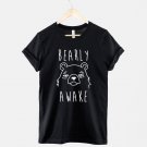 Bearly Awake Tshirt  Bear T-Shirt Gildan G500 Tee