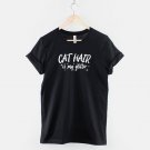 Cat Hair is my Glitter Tshirt  Crazy Cat Lady T shirt  Cat Mom Gift Gildan G500 Tee