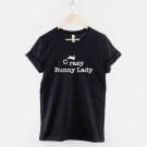 Crazy Bunny Lady T-Shirt - Bunnies Rabbit Rabbit Shirt   Gildan G500 Tee
