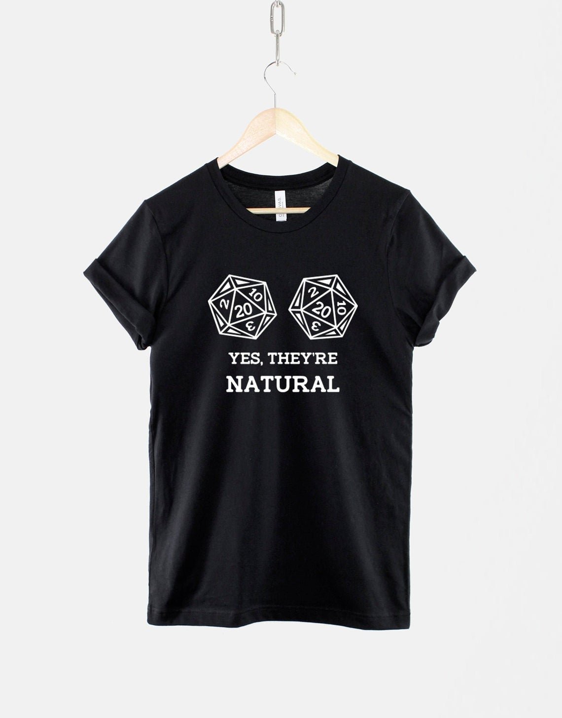 Dungeons and Dragons inspired tshirt Yes, They're Natural D&D T-Shirt    Gildan G500 Tee