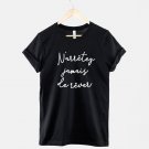 French T-Shirt  Never Stop Dreaming Inspirational Message Slogan Shirt, Gildan G500 Tee