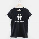 Gay Pride Lesbian T-Shirt I Like Girls Gay Pride Girls Shirt Gildan G500 Tee