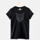 Geometric Cat Head TShirt  Gildan G500 Tee
