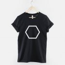 Geometric Hexagon Polygon Shape Hipster T-Shirt Gildan G500 Tee