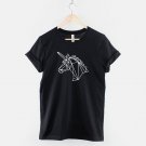 Geometric Unicorn Head Shirt Gildan G500 Tee