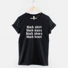 Goth T-Shirt Black  Black ShirT  Gildan G500 Tee