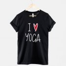 I Heart Yoga T-Shirt  Good Vibes Love Yoga Mantra Slogan T Shirt Gildan G500 T-Shirt