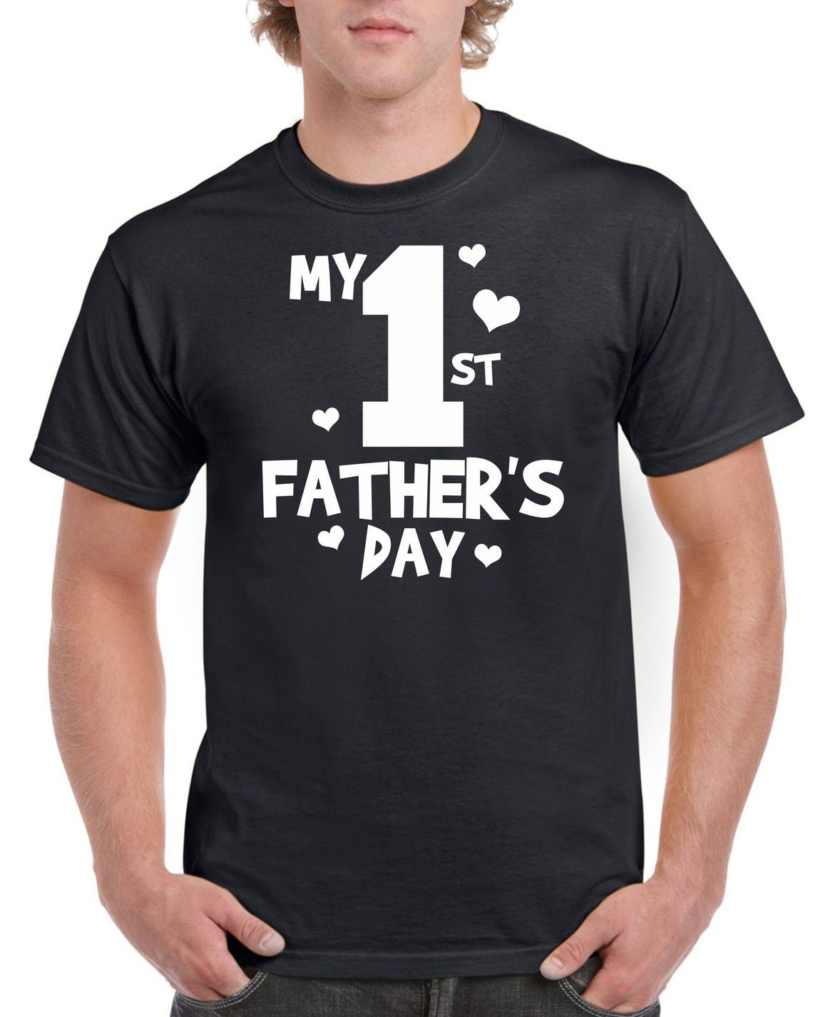 Fathers Day Gift Birthday Gift For Dads My 1st Fathers Day T-Shirt