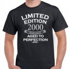 Mens 21st Birthday Gift Twenty One 21st Gifts Limited Edition Year 2000 Aged To Perfection