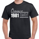Mens 40th Birthday TShirt Top Shirt Gift Present Forty Classic 1981 Limited Edition