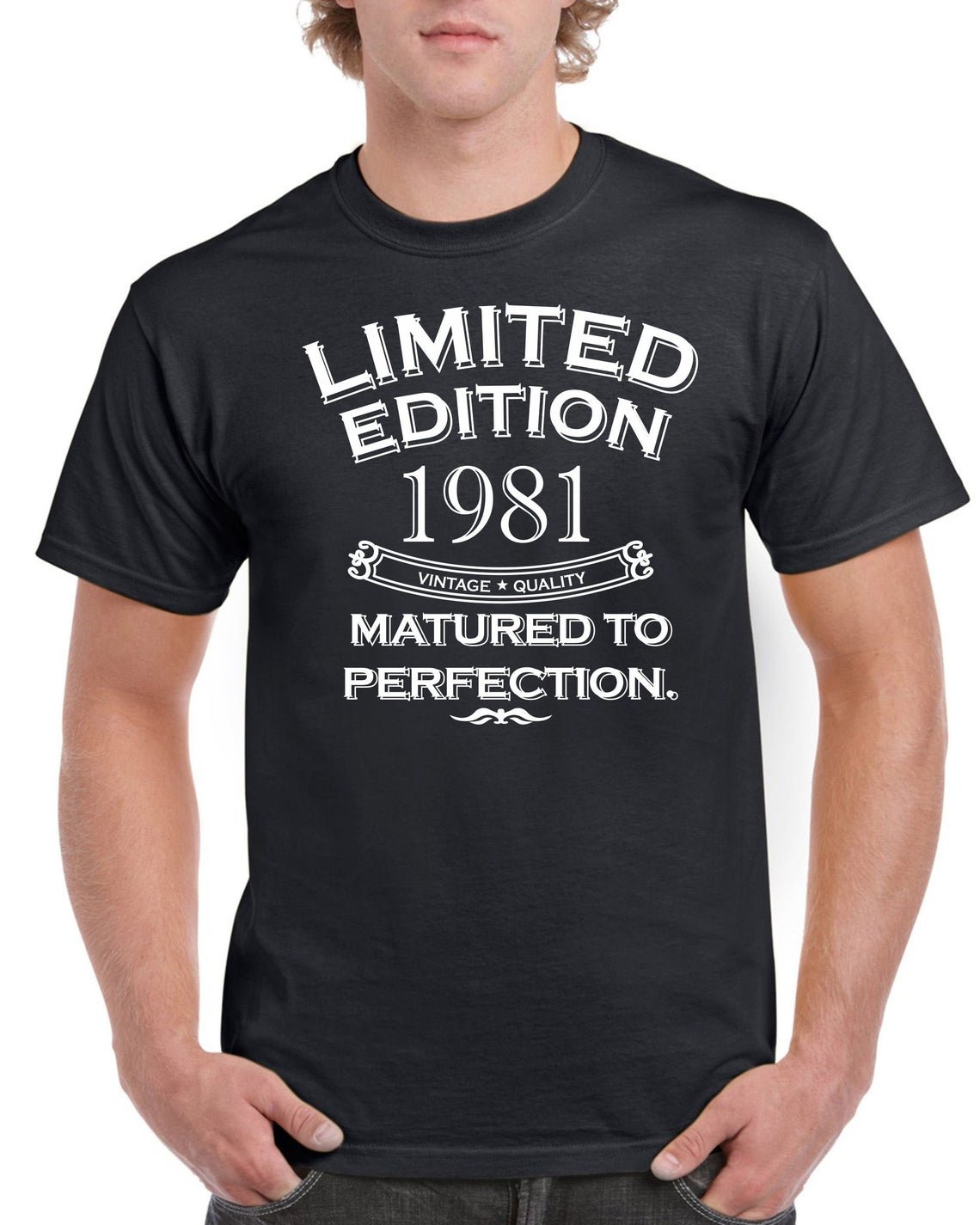 Mens 40th Birthday TShirt Top Shirt Gift Present Forty Limited Edition Year 1981