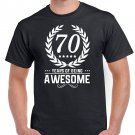 Mens 70th Birthday Gifts T Shirt Top Shirt Gift Present Seventy 70