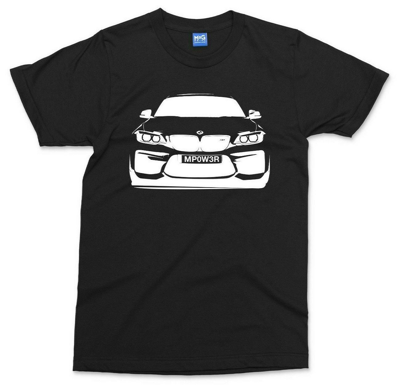 Bimmer Car CUSTOM Plate T-shirt Personalised Mpower Dad