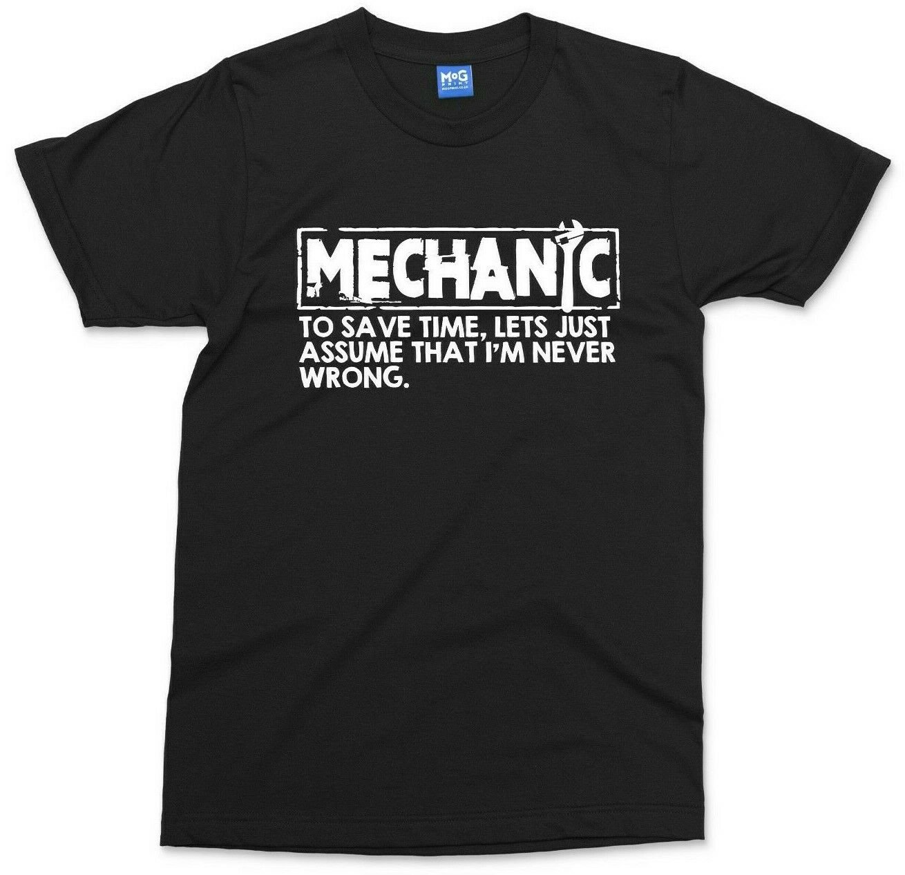 Mechanic T-shirt Funny Save Time Repairman Tee Top Dad Father's Day Gift