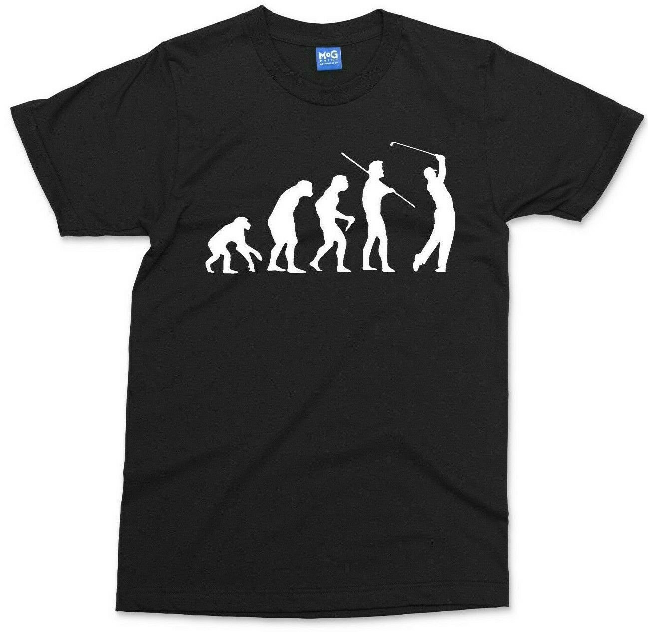 Mens Funny Golf Evolution T shirt Sport Dad Golfer Gift for him Present Tee