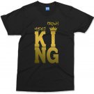Crown My Self King T-Shirt Gold Print Fashion Tee design Black