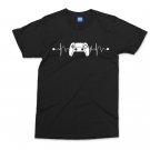 Funny Gamer T-shirt PS5 Game controller Heart Pulse PlayStation Gaming Gift