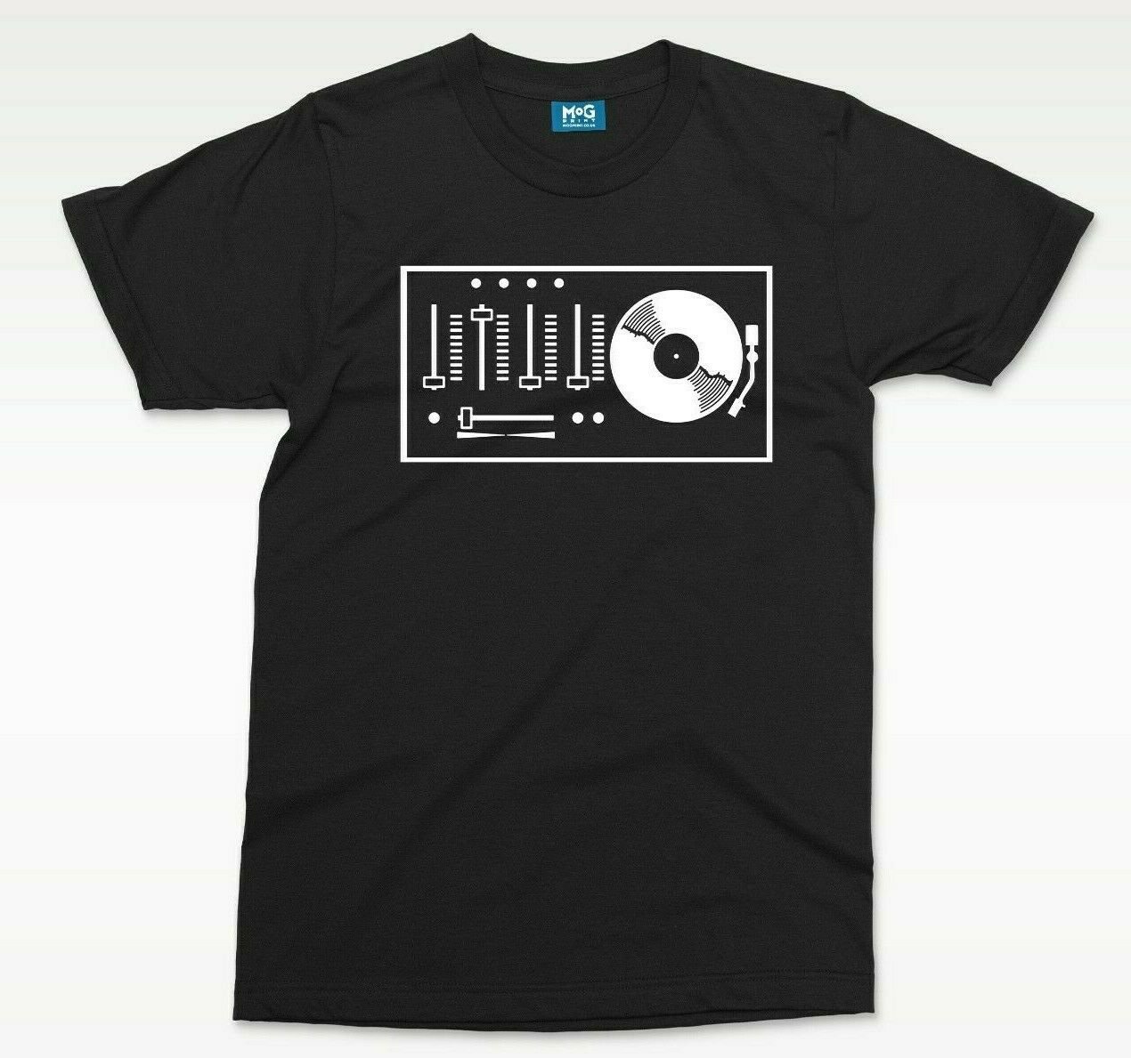 DJ Booth T-shirt Audio Synthesizer Disco Party Rave Festival Music
