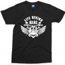 Motorcycle T-shirt Life Behind Bars Retro Style Biker Dad Grandad