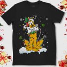 Pluto Dog Christmas Disney Snow Funny Merry Christmas Unisex Gift T-Shirt
