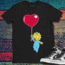 The Simpsons Maggie Heart Balloon Valentine's Day Unisex Gift T-Shirt