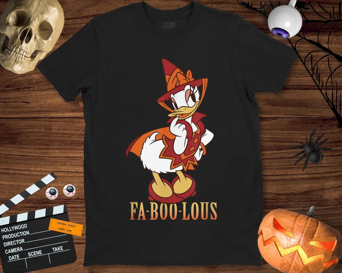 Daisy Disney Halloween Daisy Duck Witch Costume Fa-Boo-Lous Unisex Gift T-Shirt