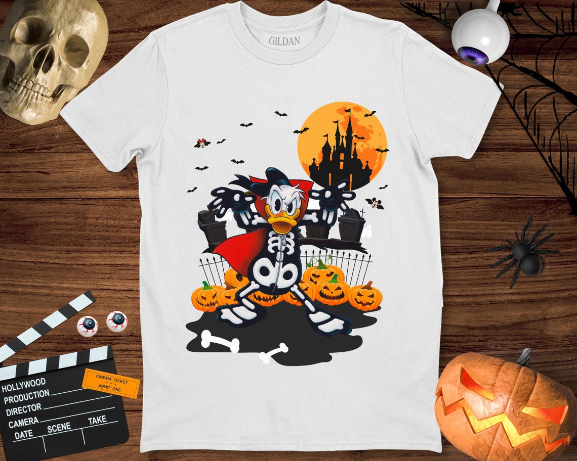 Disney Halloween Donald Duck Witch Costume Halloween Unisex Gift T-Shirt