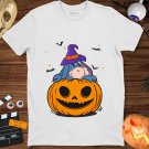 Eeyore Witch With Hat On Pumpkin Halloween Costume Unisex Gift T-Shirt