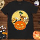 Goofy And Pluto With Pumpkin Halloween Costume Unisex Gift T-Shirt